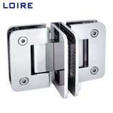Brass T Hinge Glass to Glass Shower Door Glass Clamp T Shape Standard Duty Glass Hinges L-2108